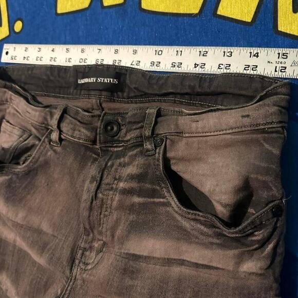 Legendary Status Distressed Bleach Wash Cargo Jeans - Picture 3 of 8